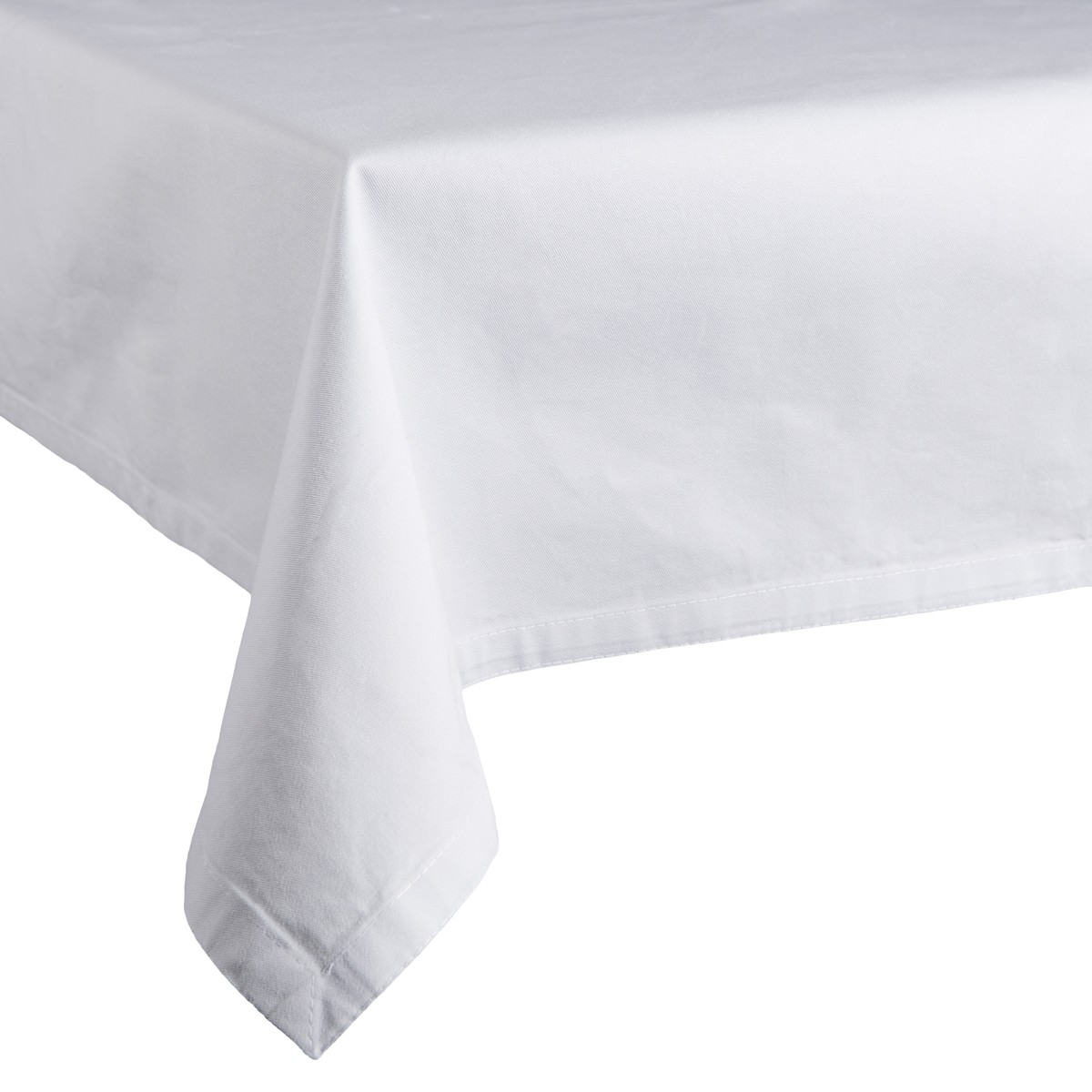 Square White Polyester Tablecloths gallery