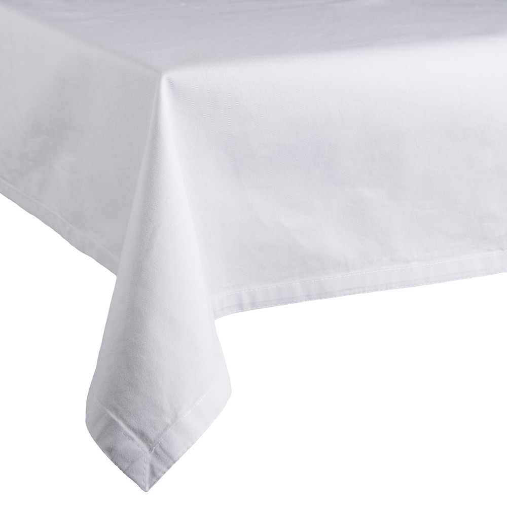 Square White Polyester Tablecloths