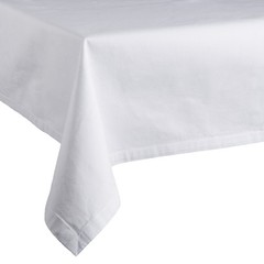 Square White Polyester Tablecloths