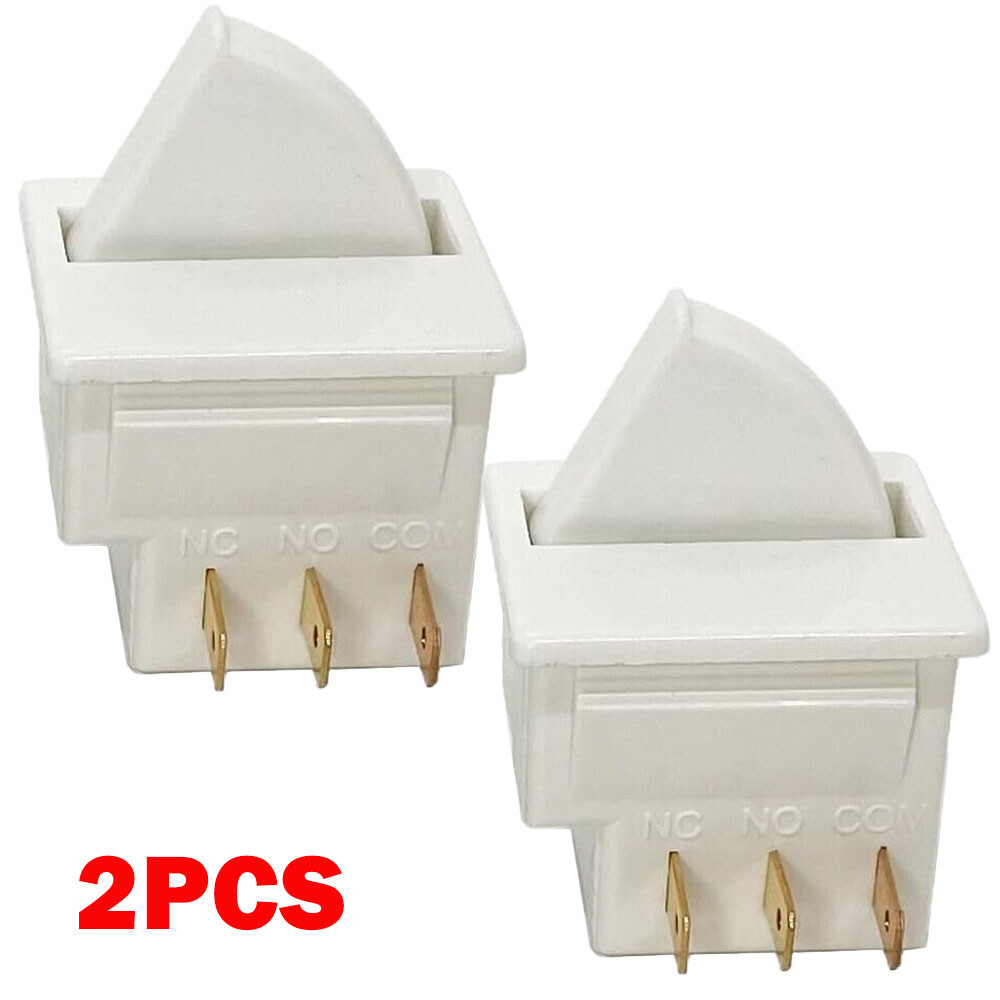2Pcs 3-Pin Refrigerator Door Light Switch 2 Feet For GE Whirlpool Maytag NEW gallery