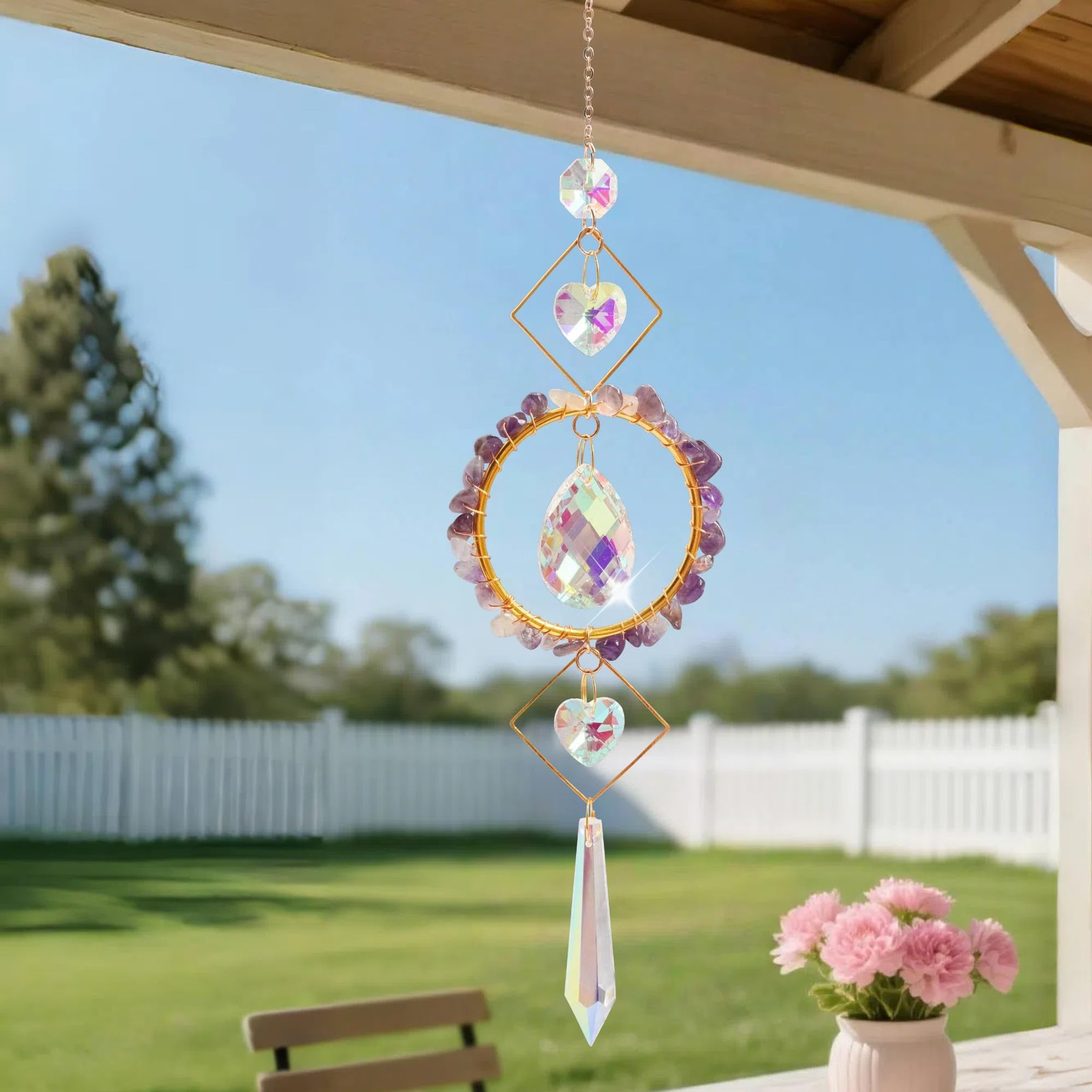 Colorful Crystal Prism Sun Catcher for Indoor Window Decor & Unique Gifts gallery