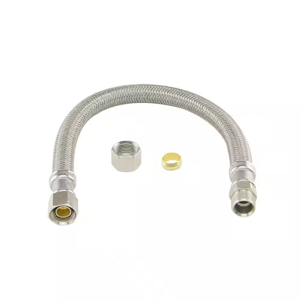 3/8 In. Compression X 3/8 In. Compression X 12 In. Braided Polymer Faucet Supply gallery