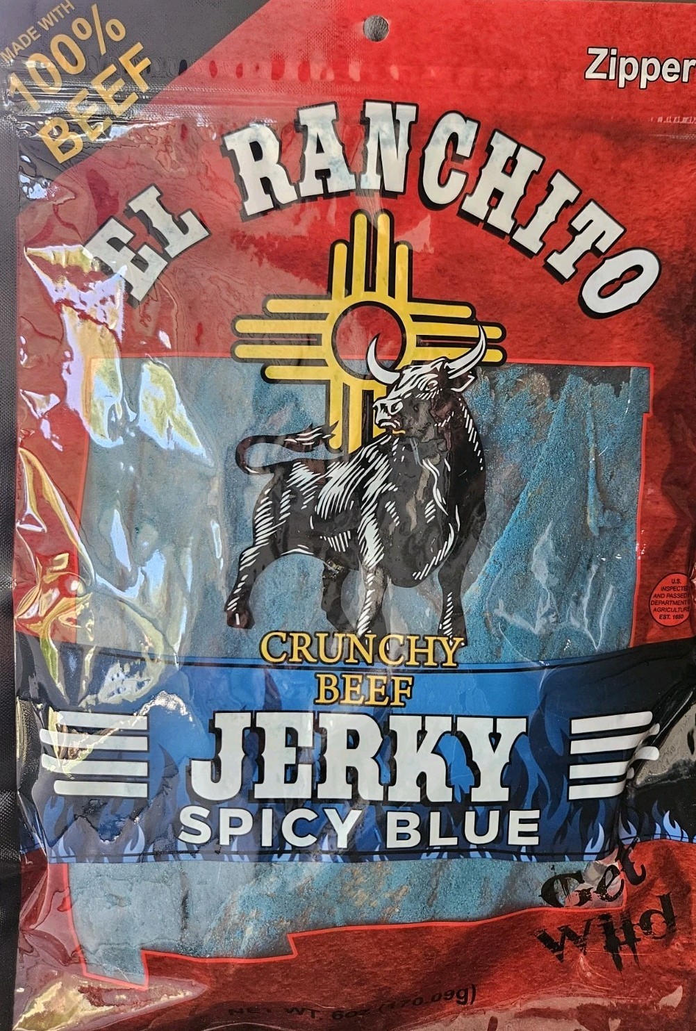 El Ranchito Crunchy Beef Jerky – Spicy Blue Takis , 6 oz gallery