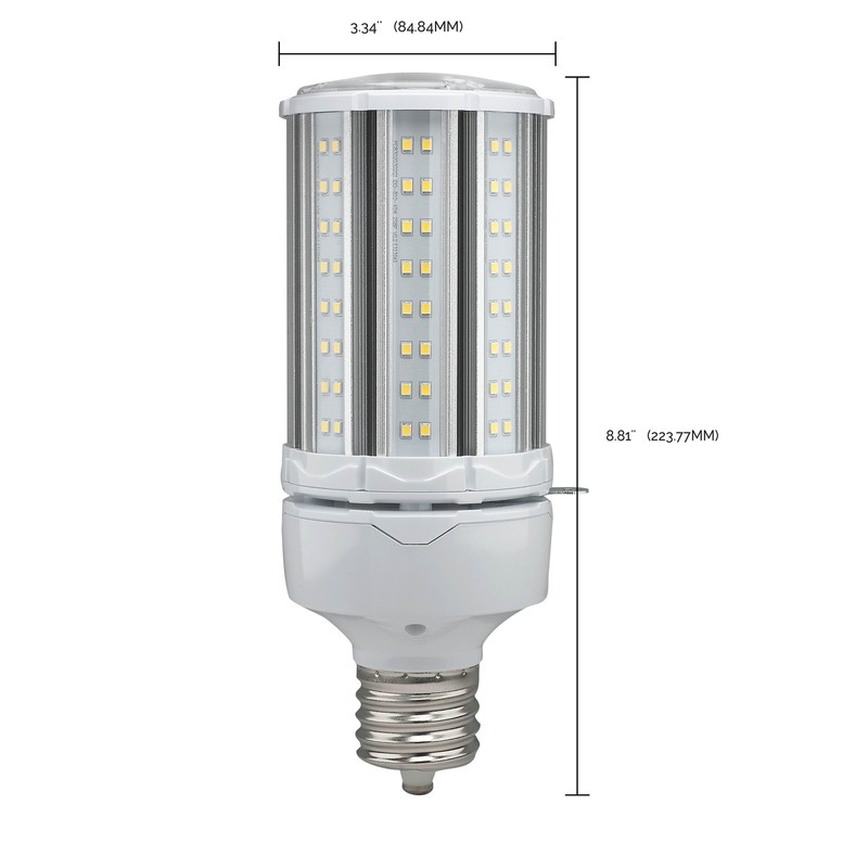 Satco S39393 LED HID Replacement Corncob Lamp 100-277V 45W =300W EX39 5000K gallery