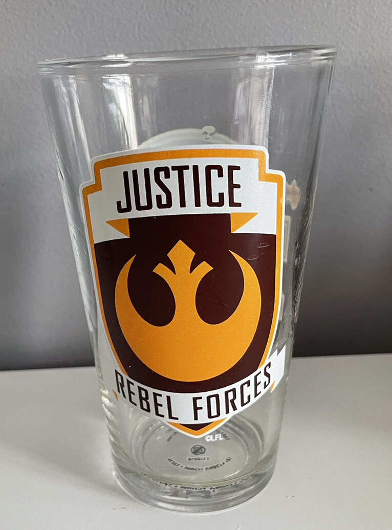 Star Wars The Force Awakens Rebel Forces X-Wing 16 oz Pint Beer Glass Tumbler gallery