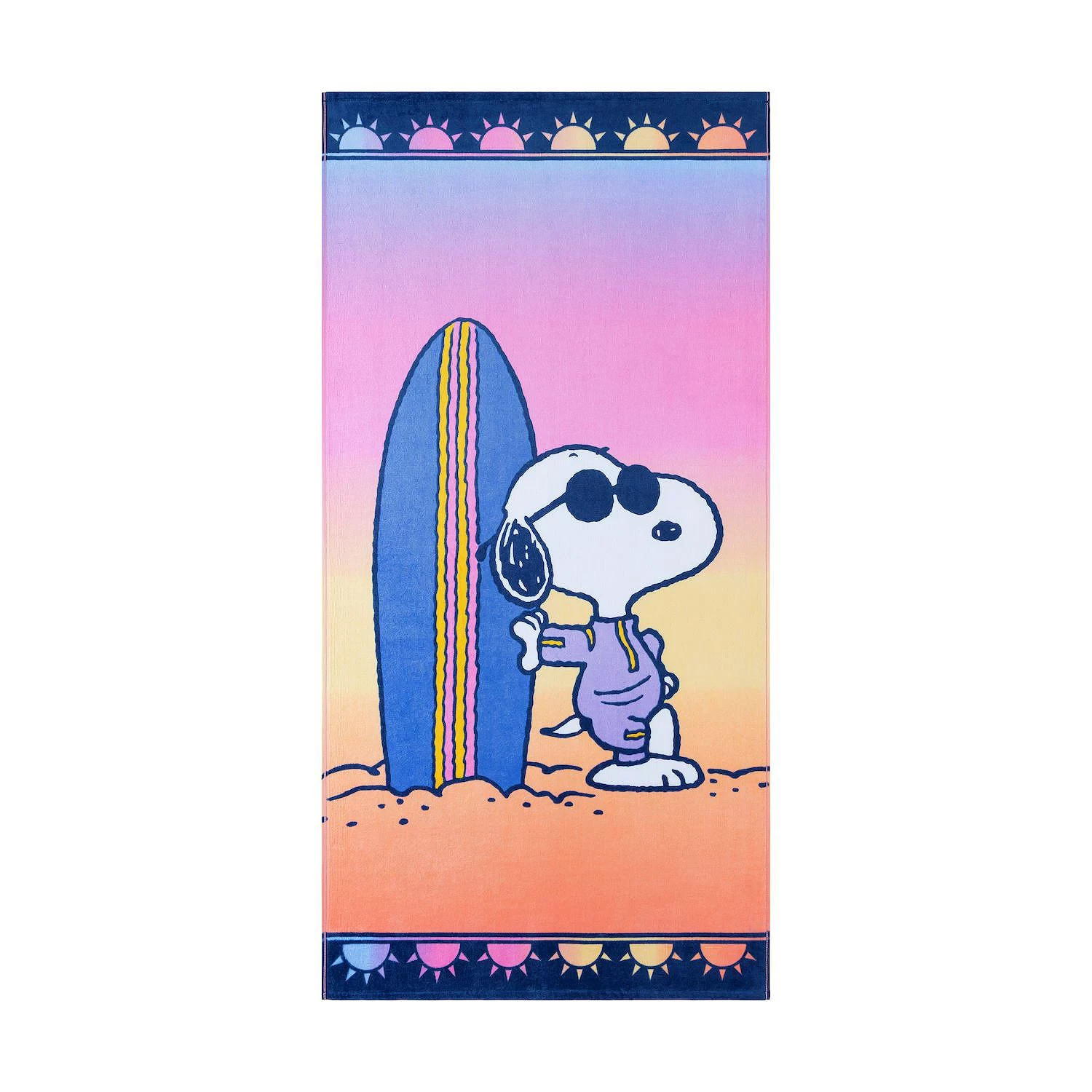 The Big One Peanuts Snoopy Surf Lounging Beach Towel 28" in x 58" in gallery