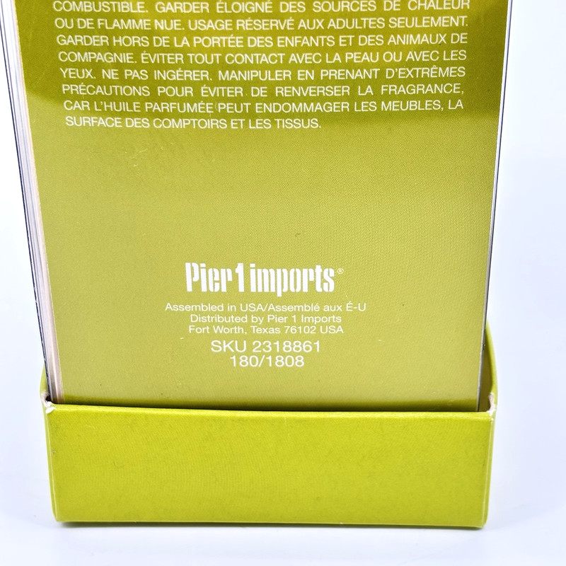 PIER ONE IMPORTS True Elements Reed Diffuser 8 fl Oz & 10 Rattan Reeds NIB gallery