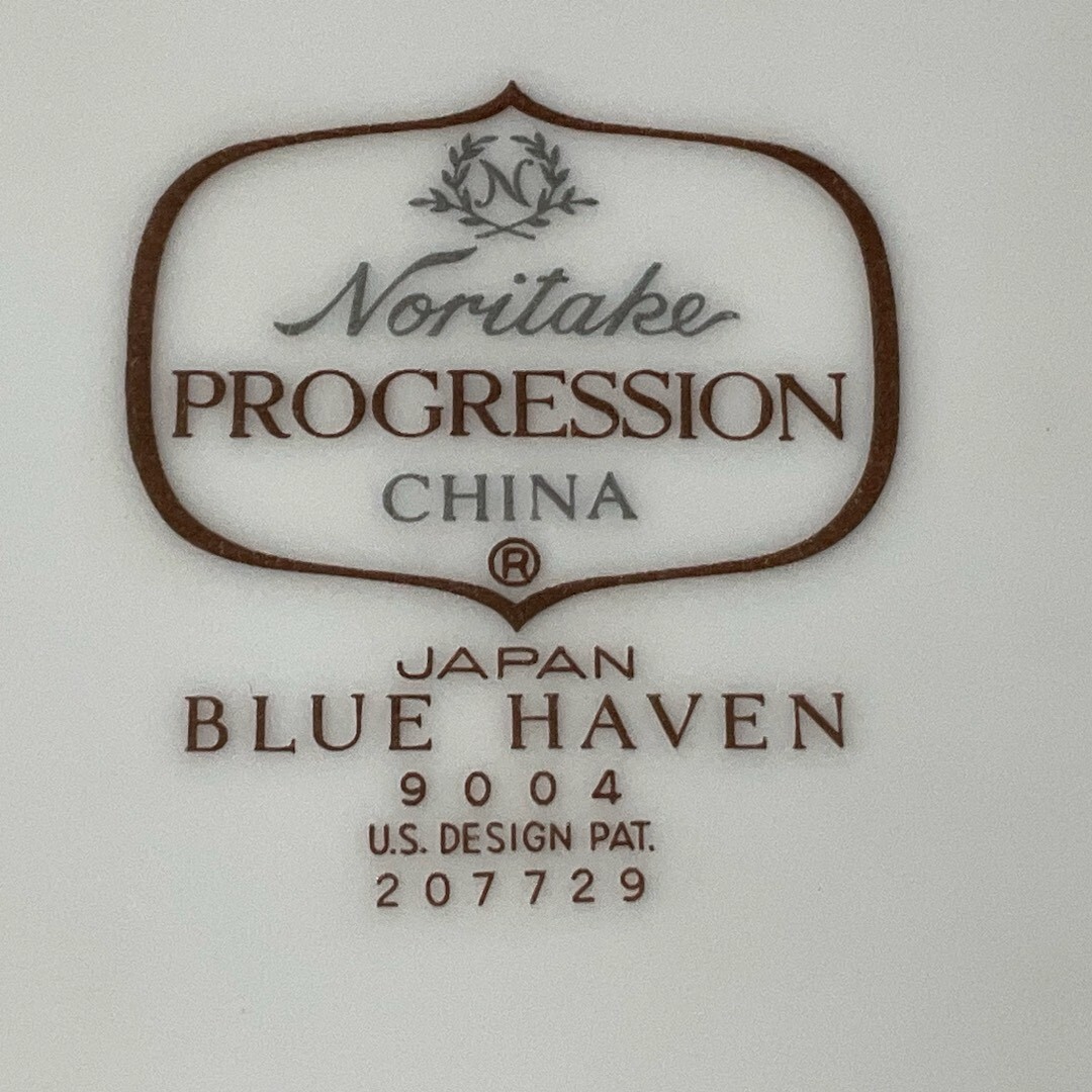 Noritake Progression Blue Haven Blue Flowers & band gallery