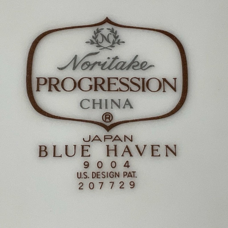 Noritake Progression Blue Haven Blue Flowers & band gallery