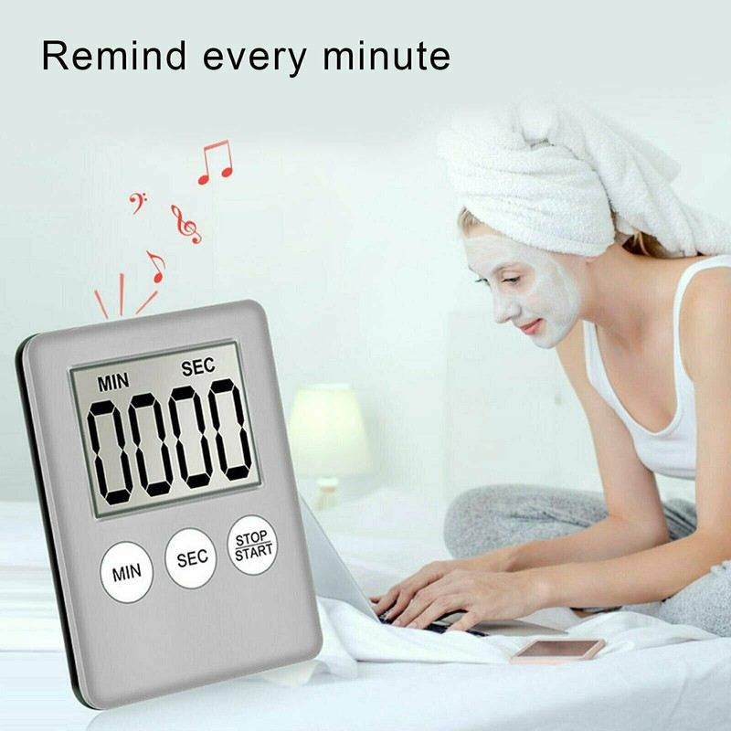 LCD Digital Large Kitchen Cooking Timer Count-Down Up Clock Alarm Magnetic gallery