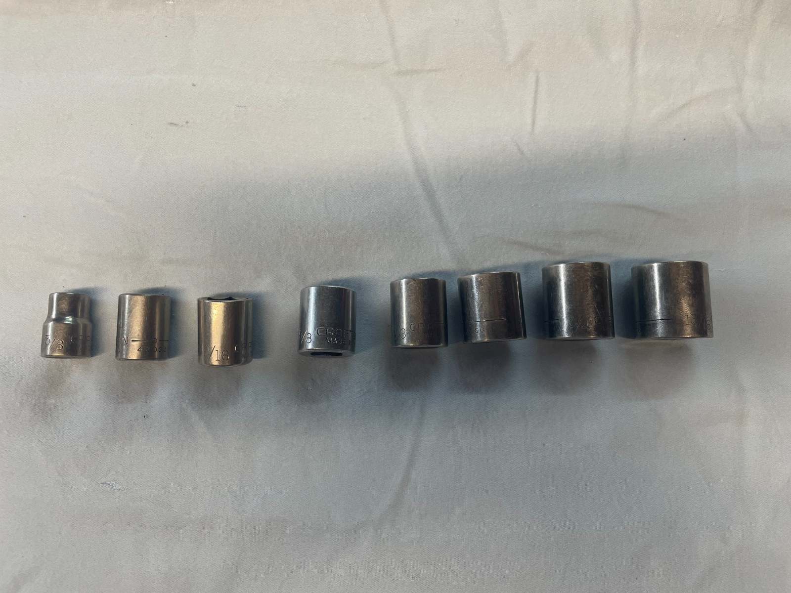 Craftsman USA 3/8" Drive 6 Point SAE Socket Set 3/8–13/16 Inch Chrome Tools gallery