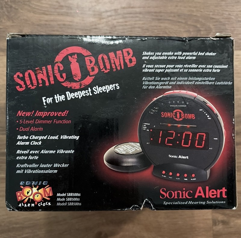 Sonic Bomb Extra Loud Alarm Clock with Bed Shaker – Ideal for Heavy Sleepers gallery