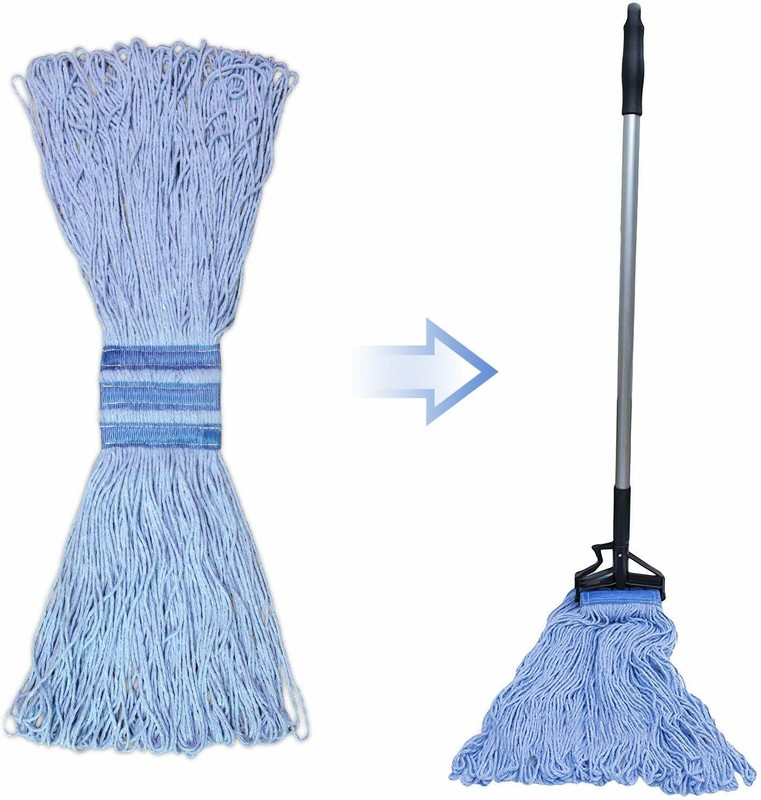 24 oz Cotton Heavy Duty Loop-End String Swinger Mop Head Replacement Easy Wring gallery
