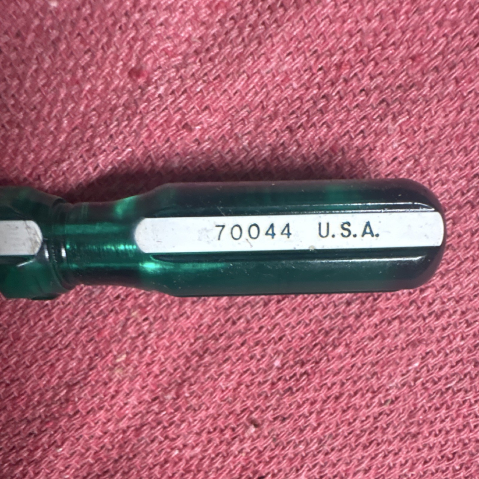 SK 70044 Flat/Slotted Screwdriver Green Handle Steel Plastic Single Piece gallery