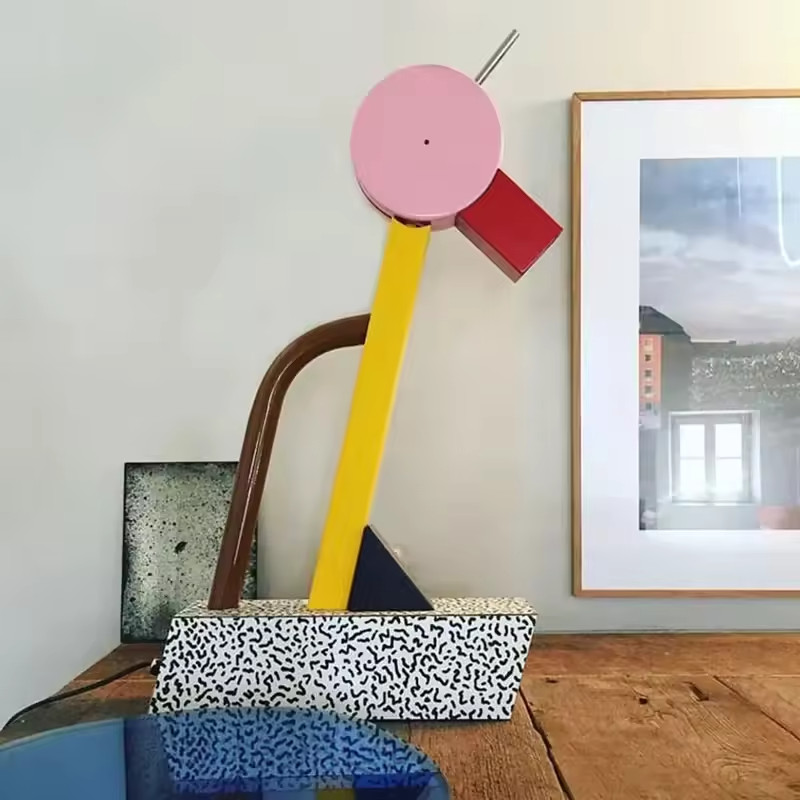 Memphis Milano Style Table Lamp – Modern Abstract LED Desk Light Kid's Lamps gallery