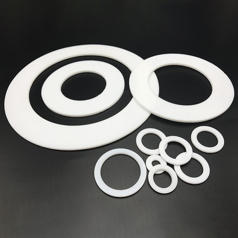 3MM THICK WHITE PTFE HIGH TEMP FLAT RING WASHER SEAL GASKETS 6mm - 219mm ID gallery