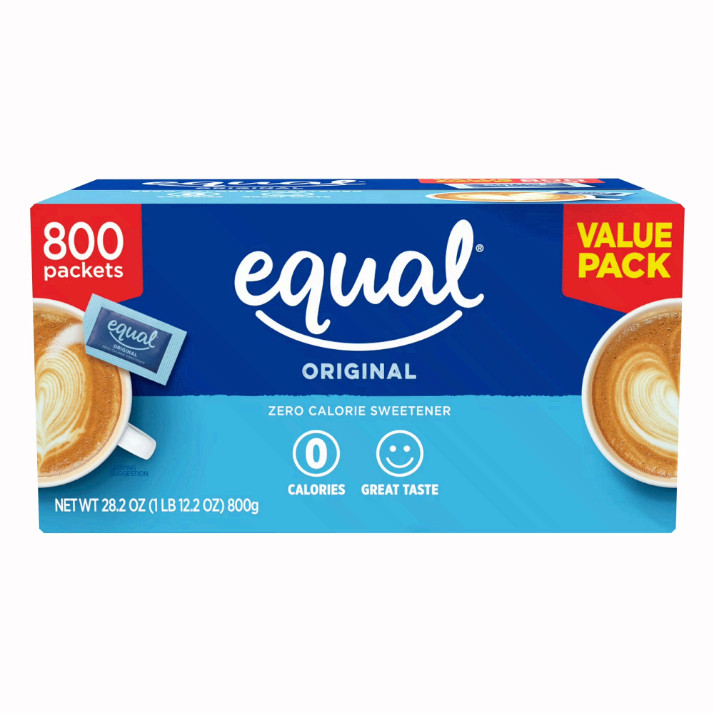 3 BOX EQUAL Zero Calorie Sweetener, Sugar Substitute, 800 Packets Box gallery