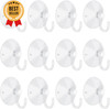 12 Pcs Small Suction Cups with Hooks 1.2 Inch Clear for Glass Window Wall Decor gallery