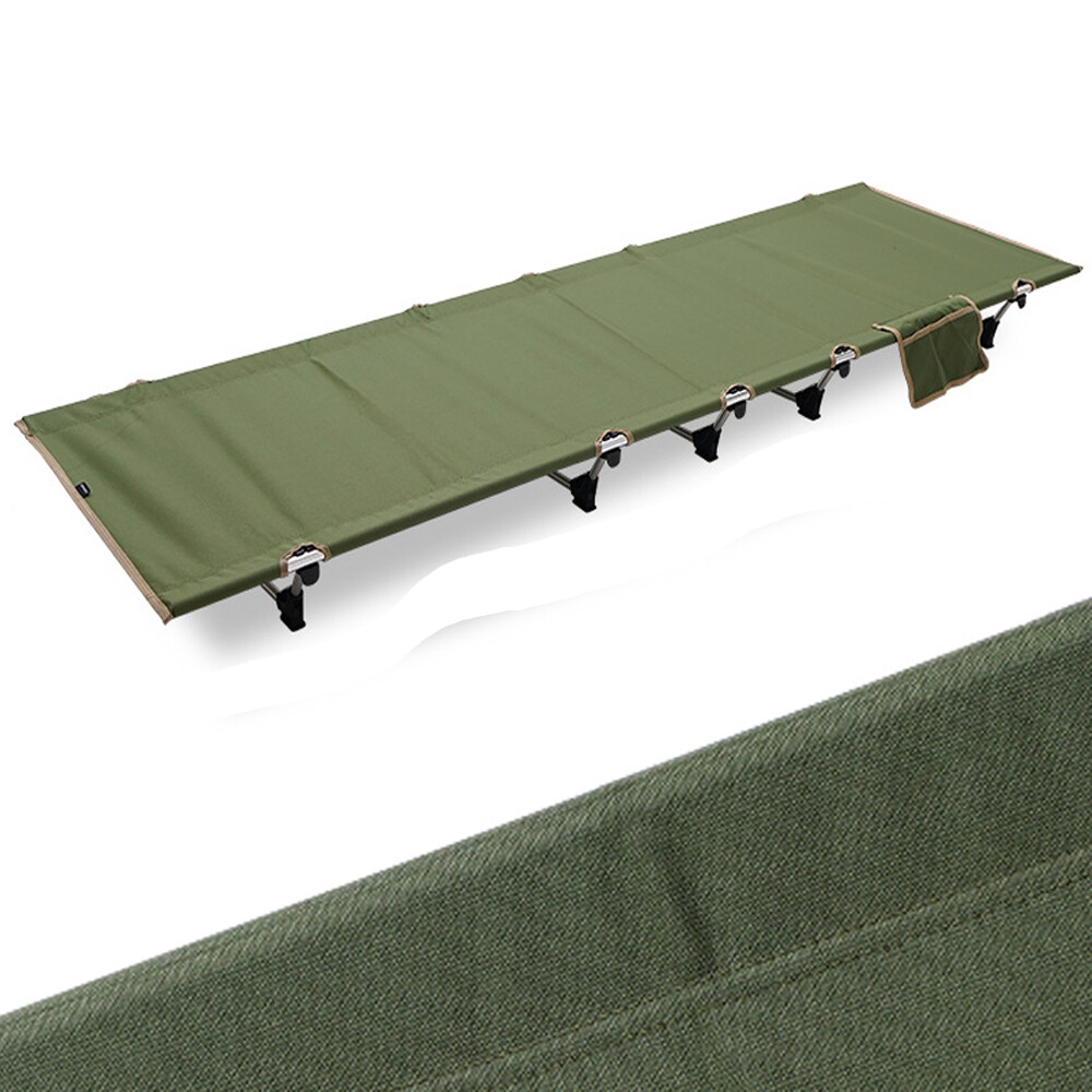 Ultralight Folding Camping Cot Hiking Sleeping Bed for Adults with Side Pocket gallery