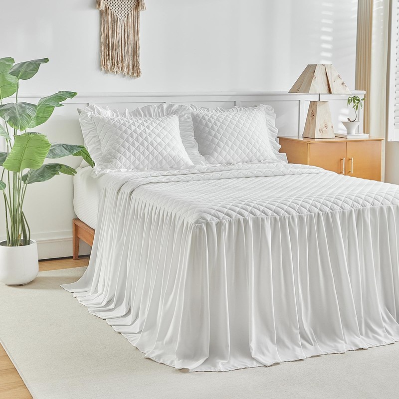 Uozzi Bedding Ruffle Skirt Bedspread Set - 30 - gallery