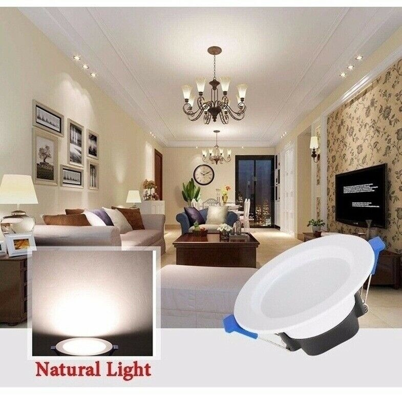 10/20PCS Dimmable LED Downlight 7W Recessed Ceiling Light Panel Light 85V-265V gallery