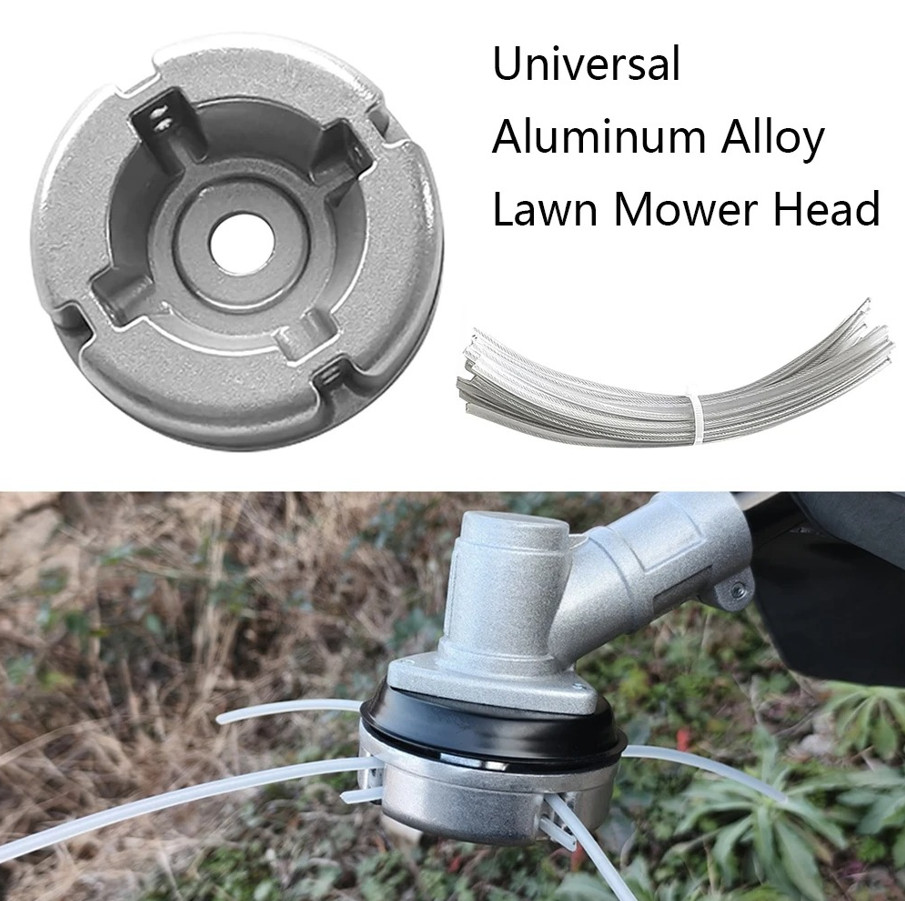 1set Universal Aluminum Alloy Lawn Mower Head Weed Trimmer Kit With 4pcs Line gallery