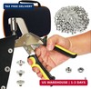 Snap Fastener Tool with Case 100 Sets 15mm Stainless Steel Snaps for Boat Cover gallery