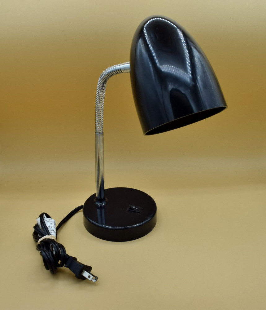Intertek Black LED Desk  Flexible  Lamp Gooseneck Longlasting Desk Light