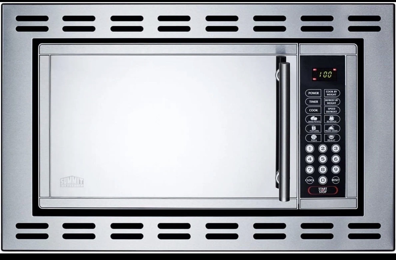 Summit 24” Over The Range Built In Microwave, 0.9 cu.ft. Stainless Steel- OTR24 gallery