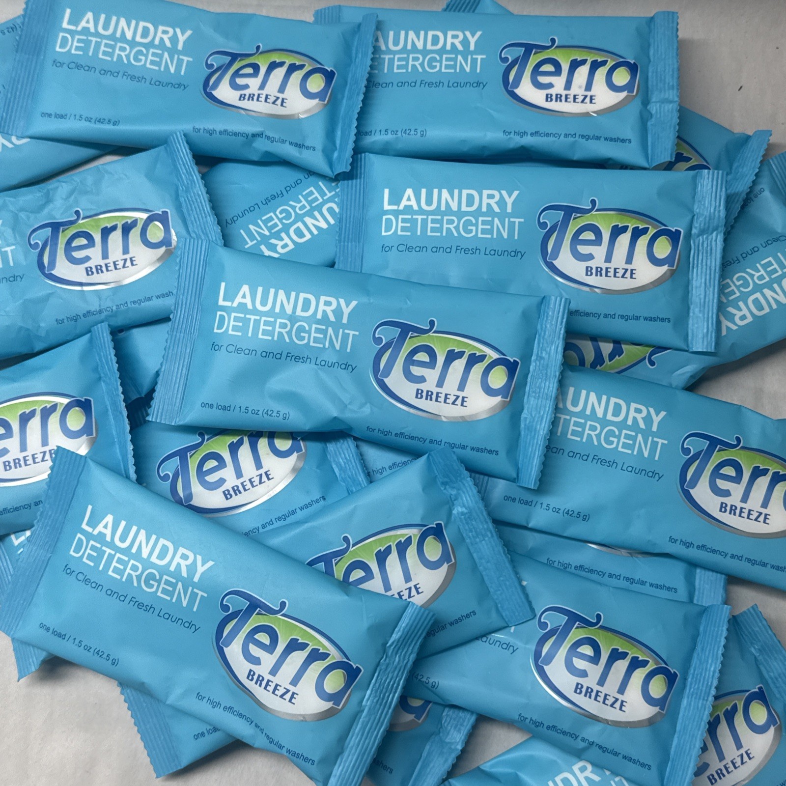 Terra Breeze Single Packet Load Laundry Detergent 20 Units. Travel Or Hotel gallery