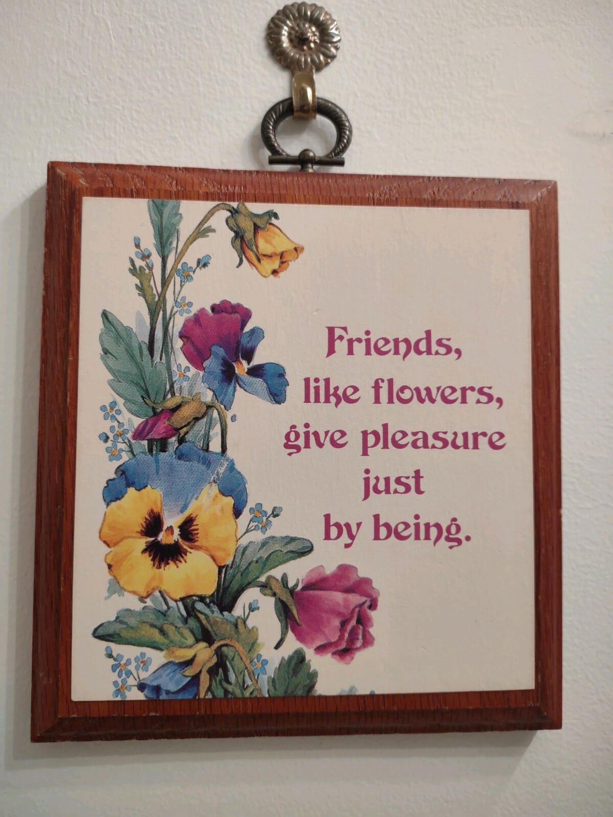 Friends, like flowers... wall Décor (Free Shipping with 6 or more items) gallery