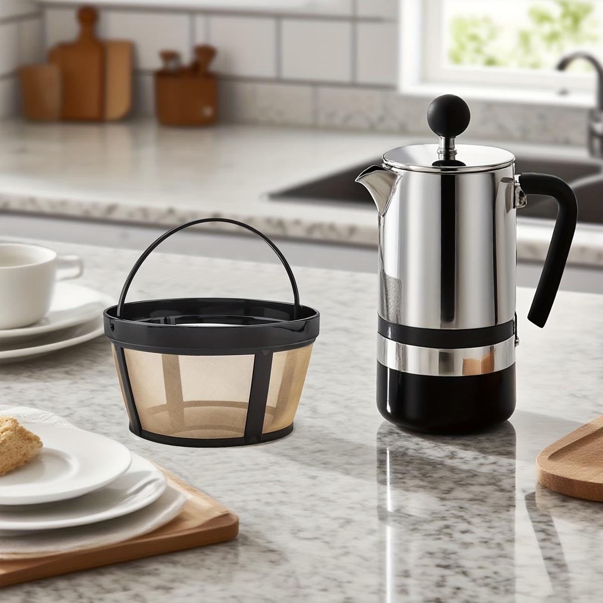 Reusable 8-12 Cup Basket Coffee Filter for Mr Coffee Machine and Makers gallery