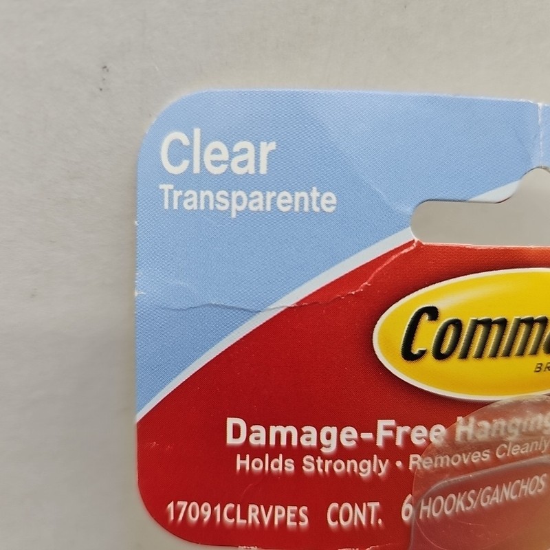 4-Pk 3M Command Clear Medium Hooks, Clear, Holds 2 lb, 6 Hooks, 12str [B1] gallery