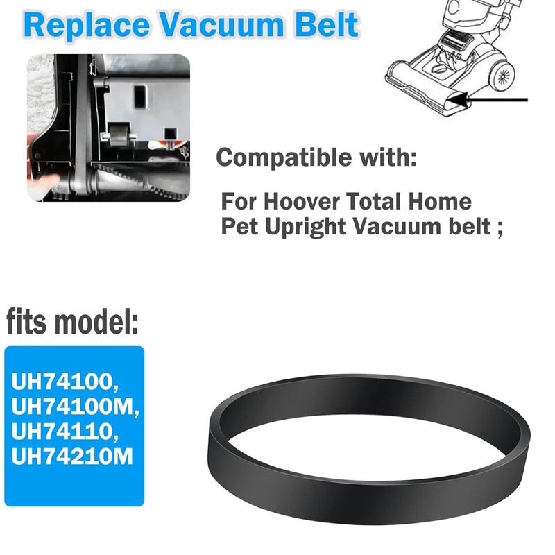 Vacuum Belt Replacement for Hoover Total Home Pet Upright Vacuum Cleaner, fits M gallery