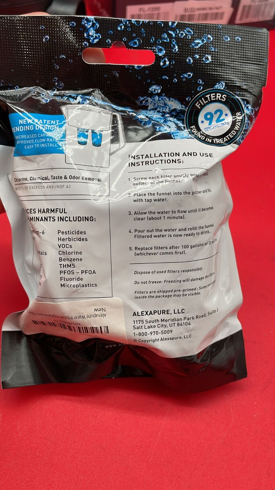 Alexapure Water Pitcher Replacement Filter Pack gallery