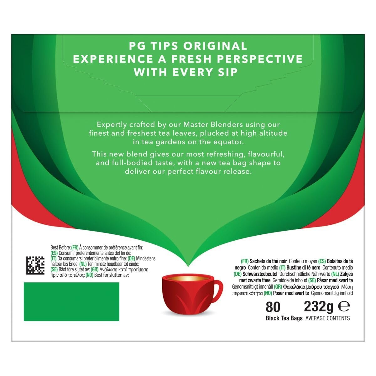 PG Tips Premium Black Tea, Pyramid Bags, 80 ct gallery