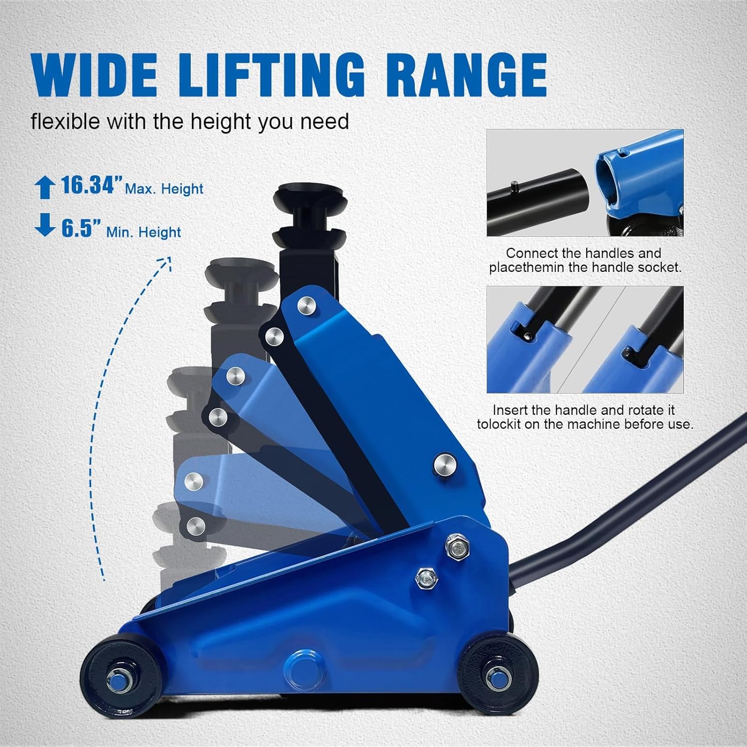 Mini Hydraulic Jack 2.5 Ton 5500lbs)/Floor Jack W/ Heightening Gasket,Lifting gallery
