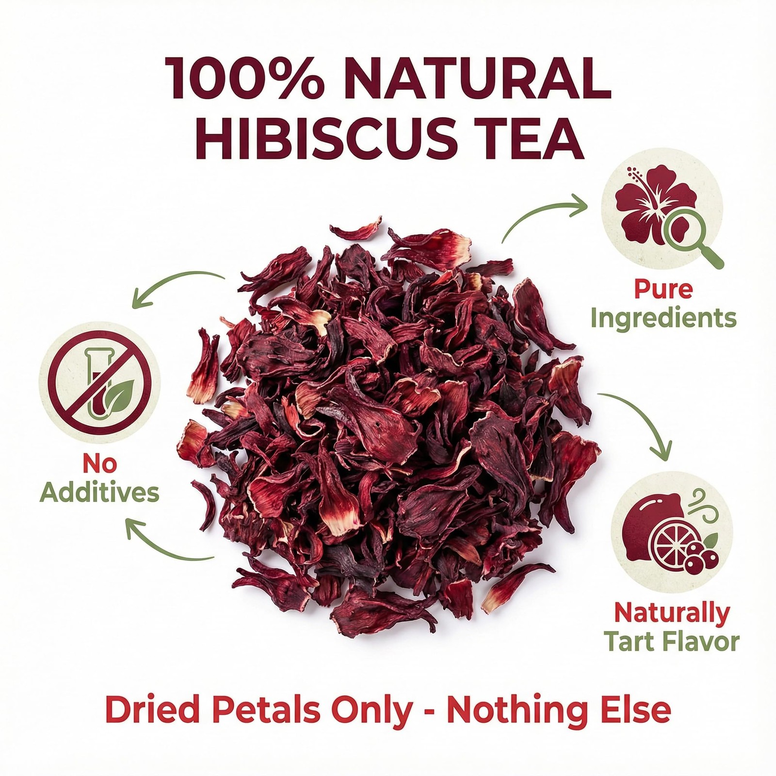 Hibiscus Tea Organic, Hibiscus Tea Loose Leaf Tea Bags, Rich In Anthocyanins ... gallery