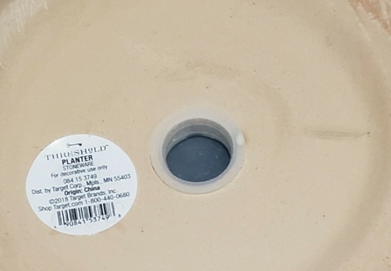 Flower Pot Threshold Dual Reactive Glaze 1 Quart Planter Tan White speckled new gallery