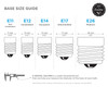 3 Pack LED G16.5 Globe Light Bulb 5W =40W Dimmable Candelabra E12 Vanity Frosted gallery