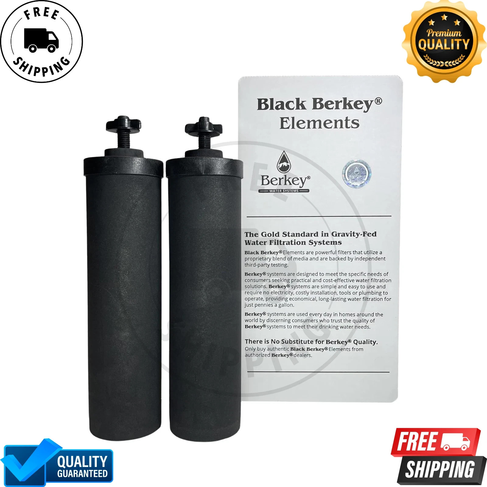 Berkey Black BB9-2 Water replacement Filters For Berkey Water System USA Stock gallery