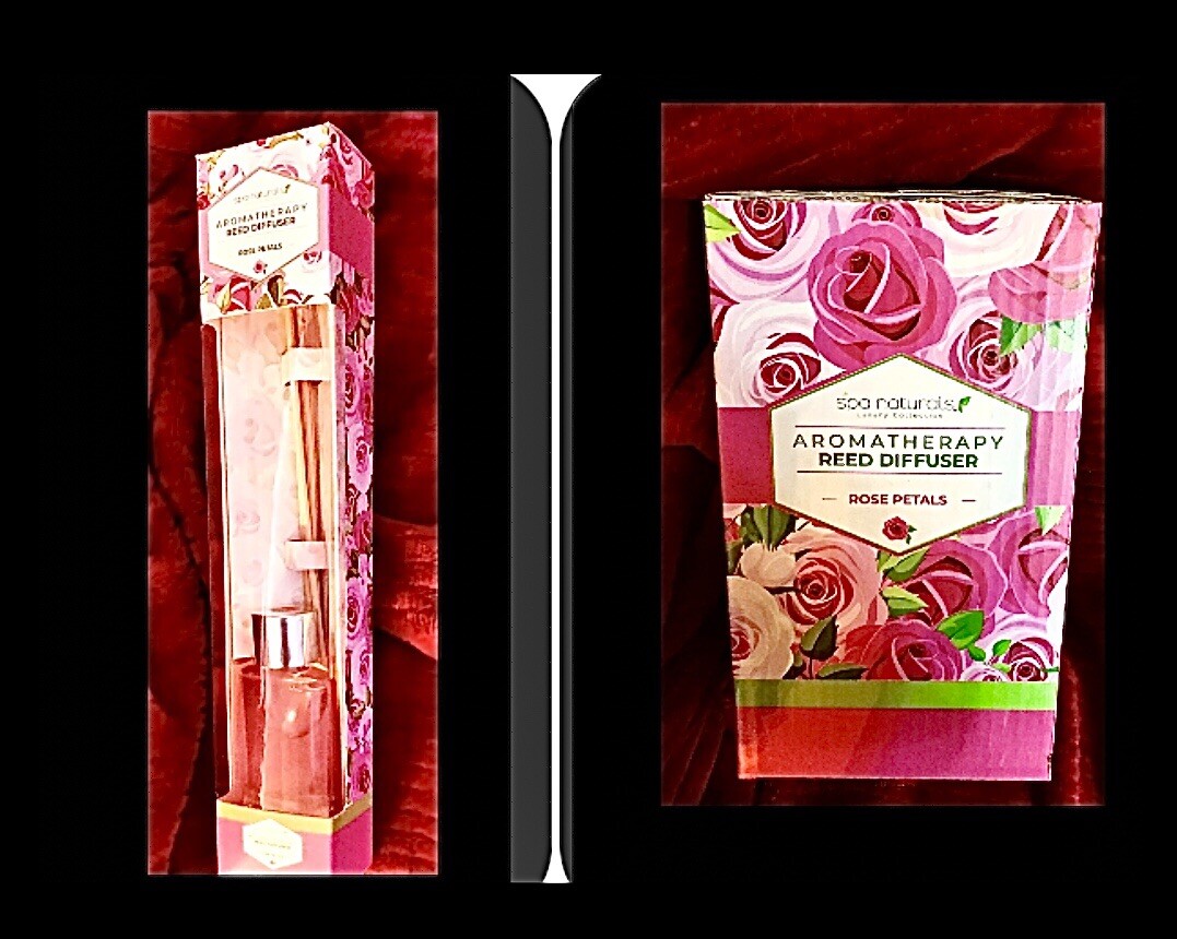 Spa naturals Luxury Collection Aromatherapy reed diffuser,scent Rose Petals 30ml gallery