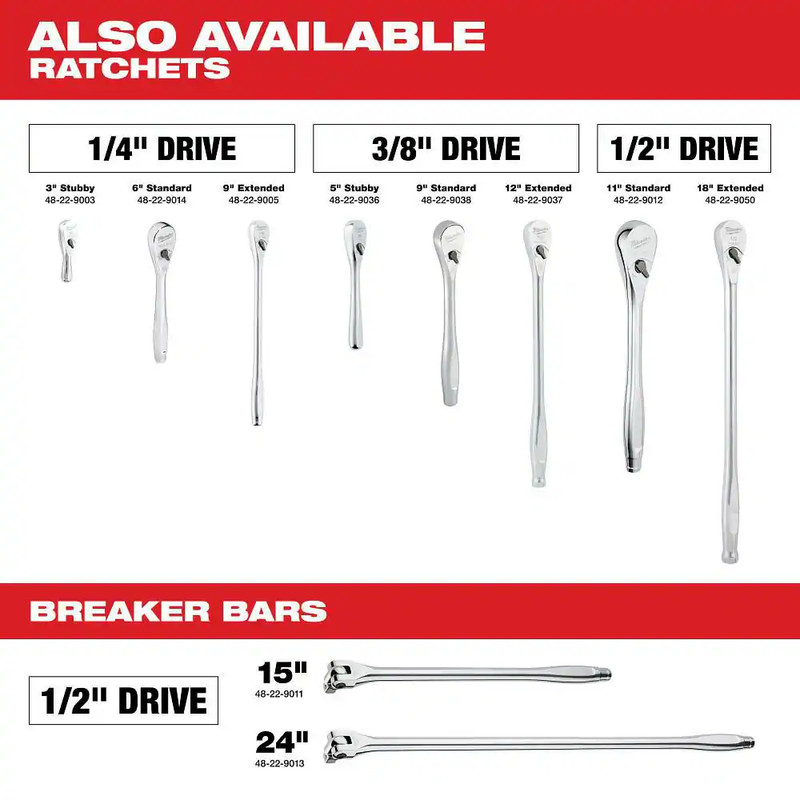 1/4 In. Drive SAE Ratchet and Socket Mechanics Tool Set (26-Piece) gallery