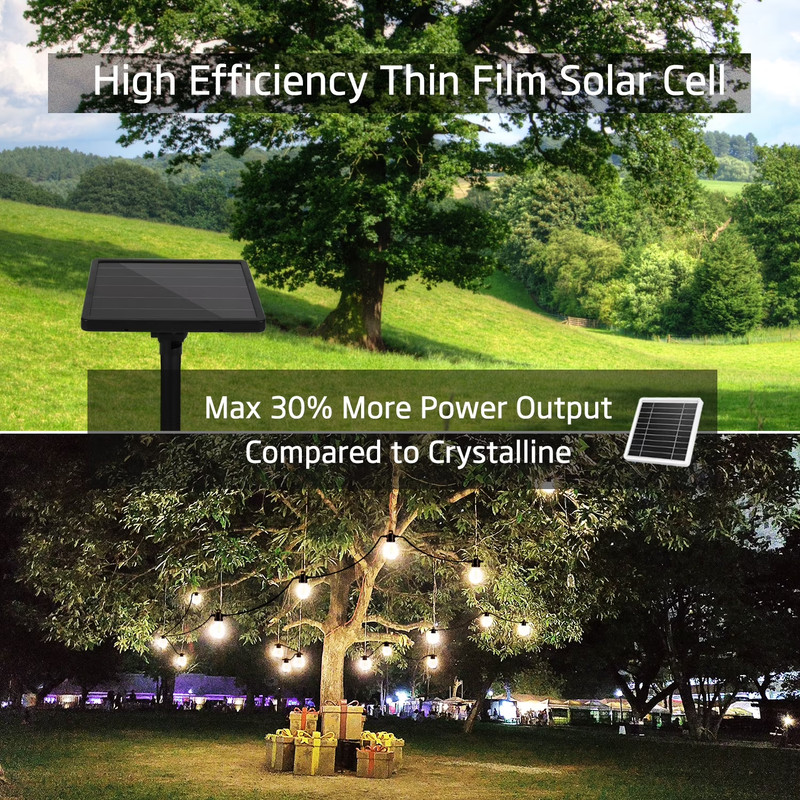 Better Homes & Gardens Solar LED String Lights 34', Outdoor, Weather Resistant gallery