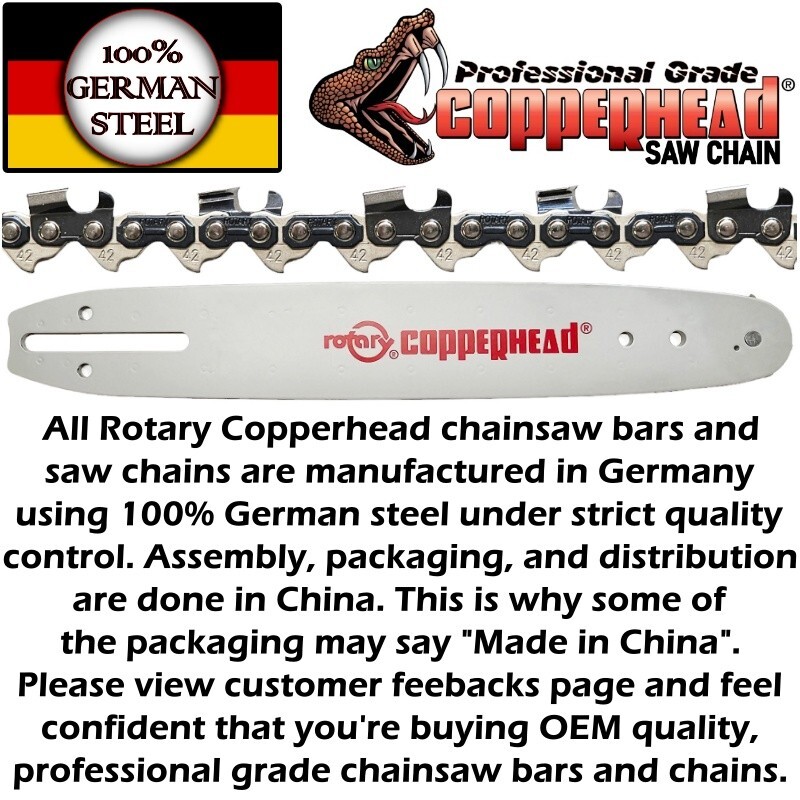 COPPERHEAD 20" BAR & PRO SEMI-CHISEL SAW CHAIN for STIHL MS290 - .325 .063 81 DL gallery