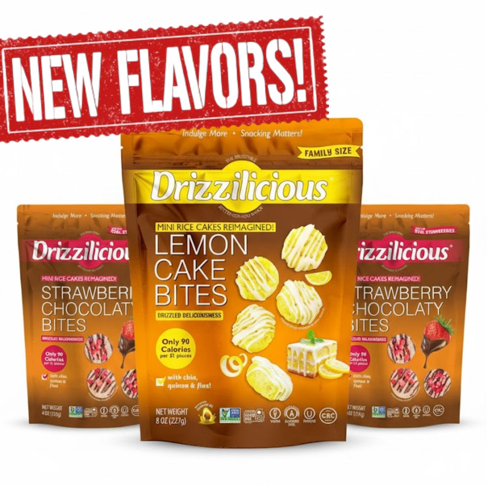 NEW FLAVORS Drizzilicious Bundle Lemon Cake and Strawberry Chocolate Snacks gallery