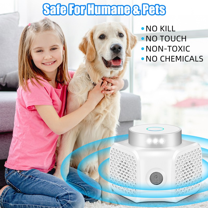Ultrasonic Mouse Repellent Squirrel Repeller Rodent Detector Rat Deter Stock US gallery