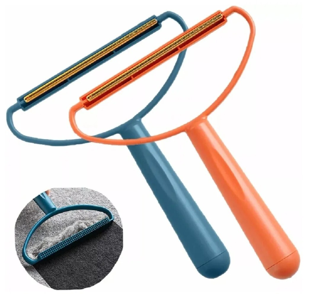 2-Piece Double-Sided Lint Remover - Reusable Fuzz Shaver Clothes Lint Roller Set gallery
