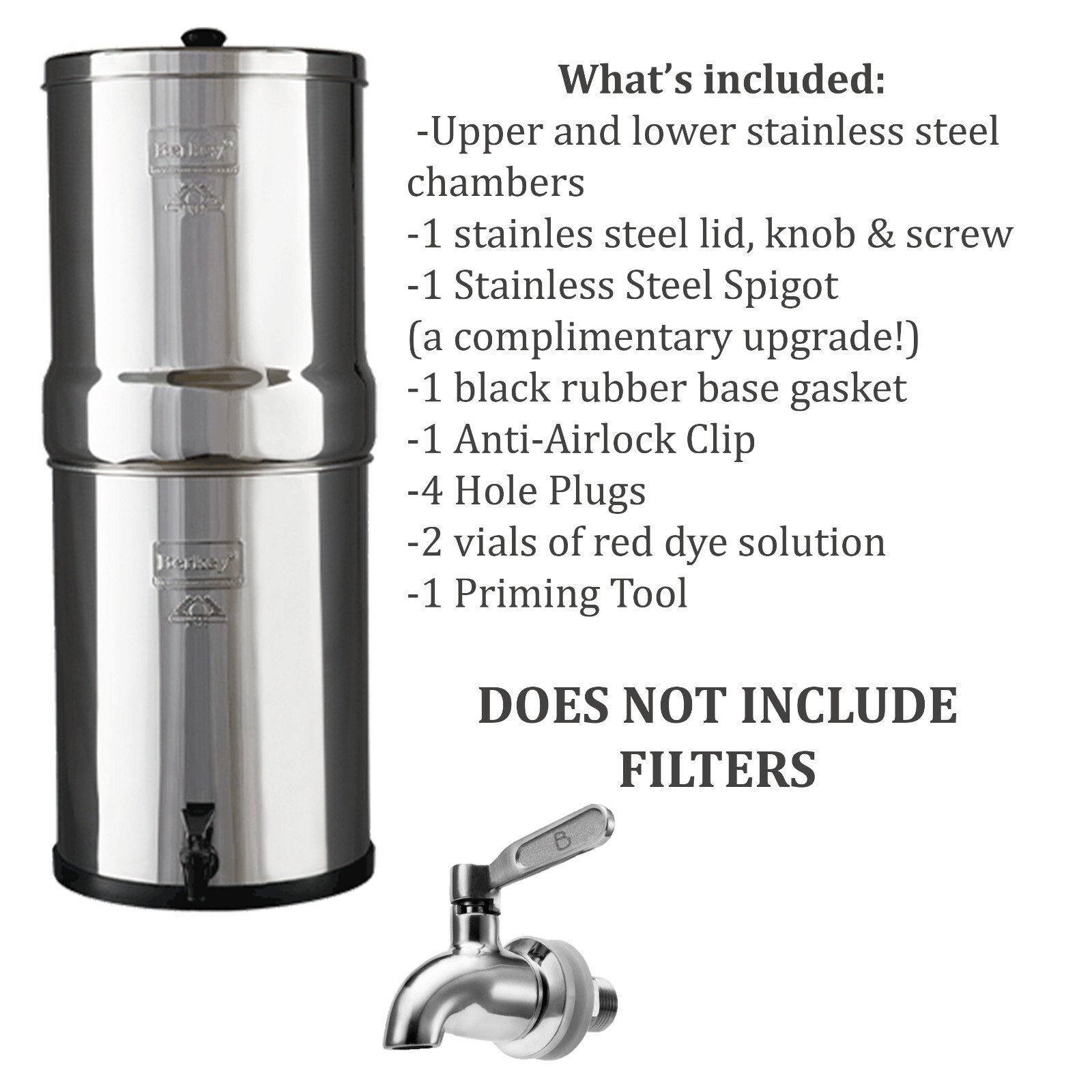 Imperial Berkey Unit/Housing ONLY- Open Box (Filters NOT included PLEASE READ) gallery