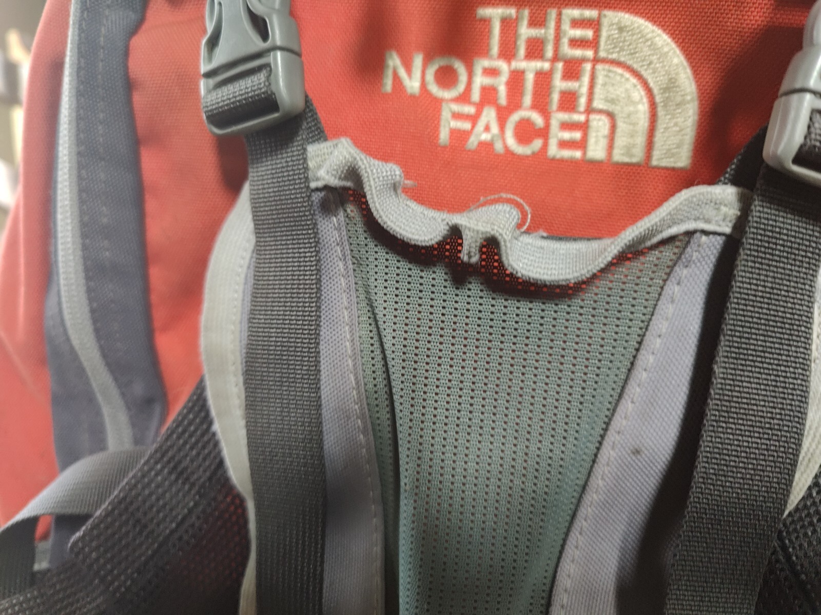 The North Face Sweeper Red Gray & Black Hiking Day Backpack 2